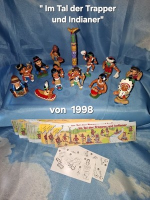 Ü- Ei Kommplettserie  '' Im Tal der Trapper &  Indianer '' ,  von 1998 TOP   