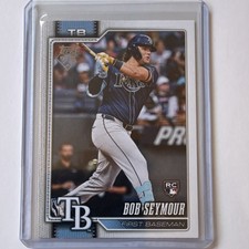 Topps 2026 Series 1 Bob Seymour Rookie 75th Anniv #70 Tampa Bay Rays MLB Card. rookie card picture