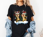 Disney Chip And Dale Black T-Shirt , Chipmunk Christmas