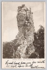Chimney Rocks Near Altoona PA Rock Formation Duncansville Postcard
