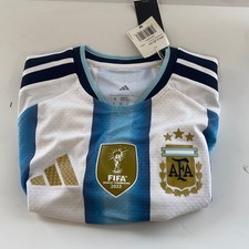 adidas Argentina 26 Home Authentic Jersey White/Ice Blue Men&rsquo;s M