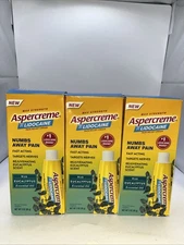 3pack Aspercreme Eucalyptus Oils Lidocaine Pain Relief Cream 3oz Exp 2027
