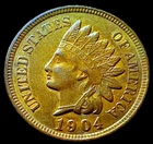 1904 INDIAN HEAD CENT UNCIRCULATED! 4 DIAMONDS! A beautiful coin!