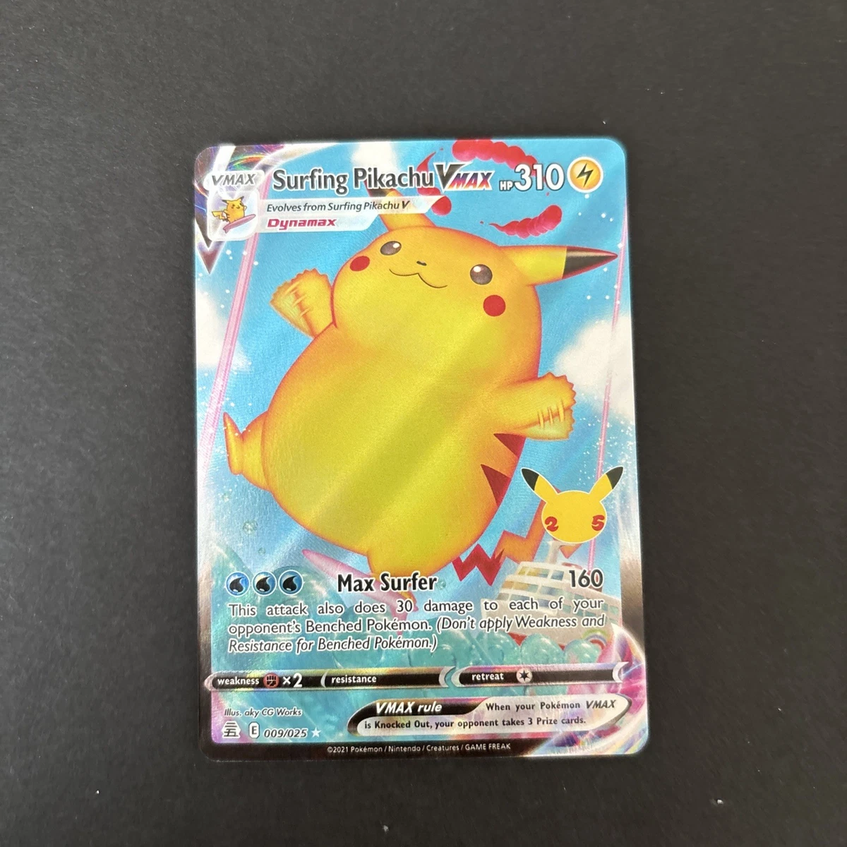 Surfing Pikachu VMAX 009/025 Celebrations for sale | eBay