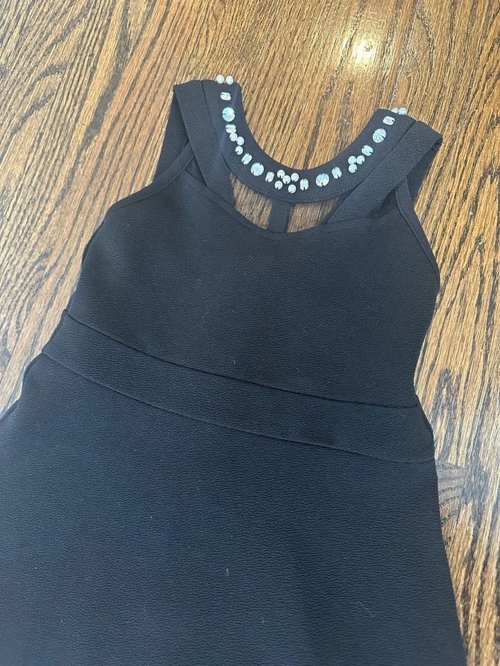 Childrens Place Fancy Dress Girl Size 4 Party Formal Black - Image 3 of 4