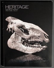 Heritage Nature and Science Auction Catalog Fossils Gems Gold 2026 Dallas