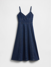 gap - Denim Seamed Corset Maxi Dress sale freeship