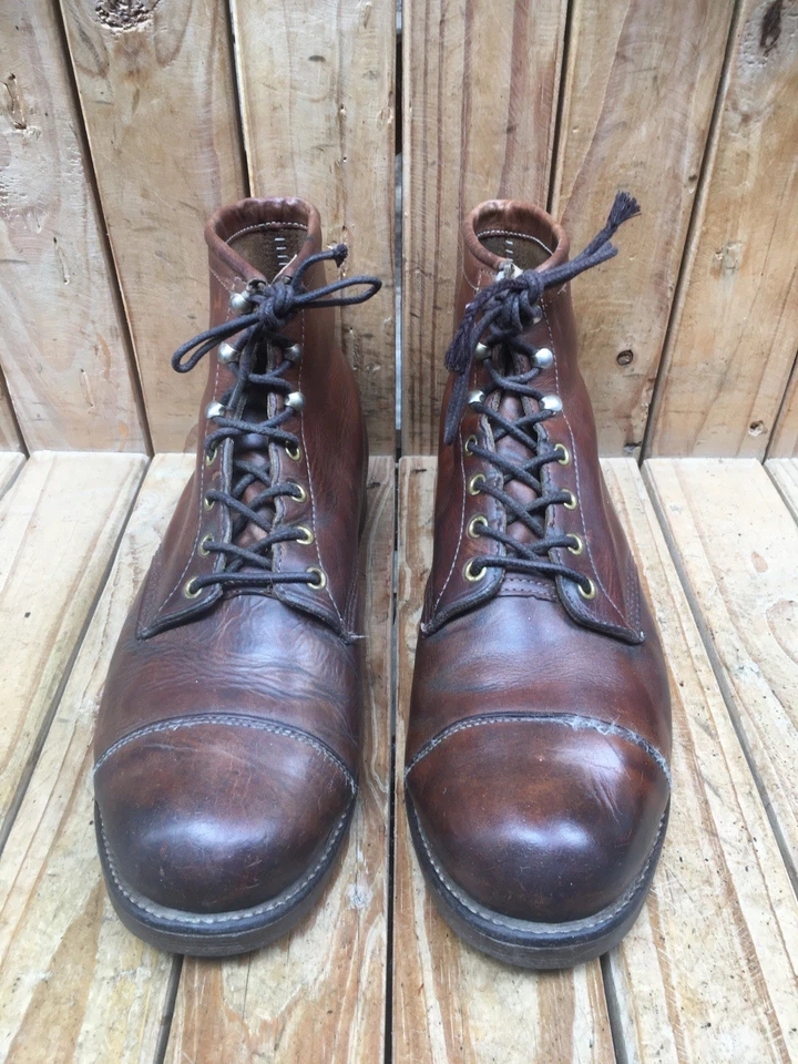 Chippewa x L.L bean Brown Mens Round toe leather Engineer boots US 10.5 E UK 9.5 - Image 2 of 4