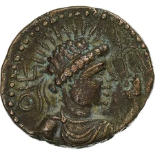[#1279430] Kushan Empire, Vima Takto, Tetradrachm, 55-105, Billon, EF