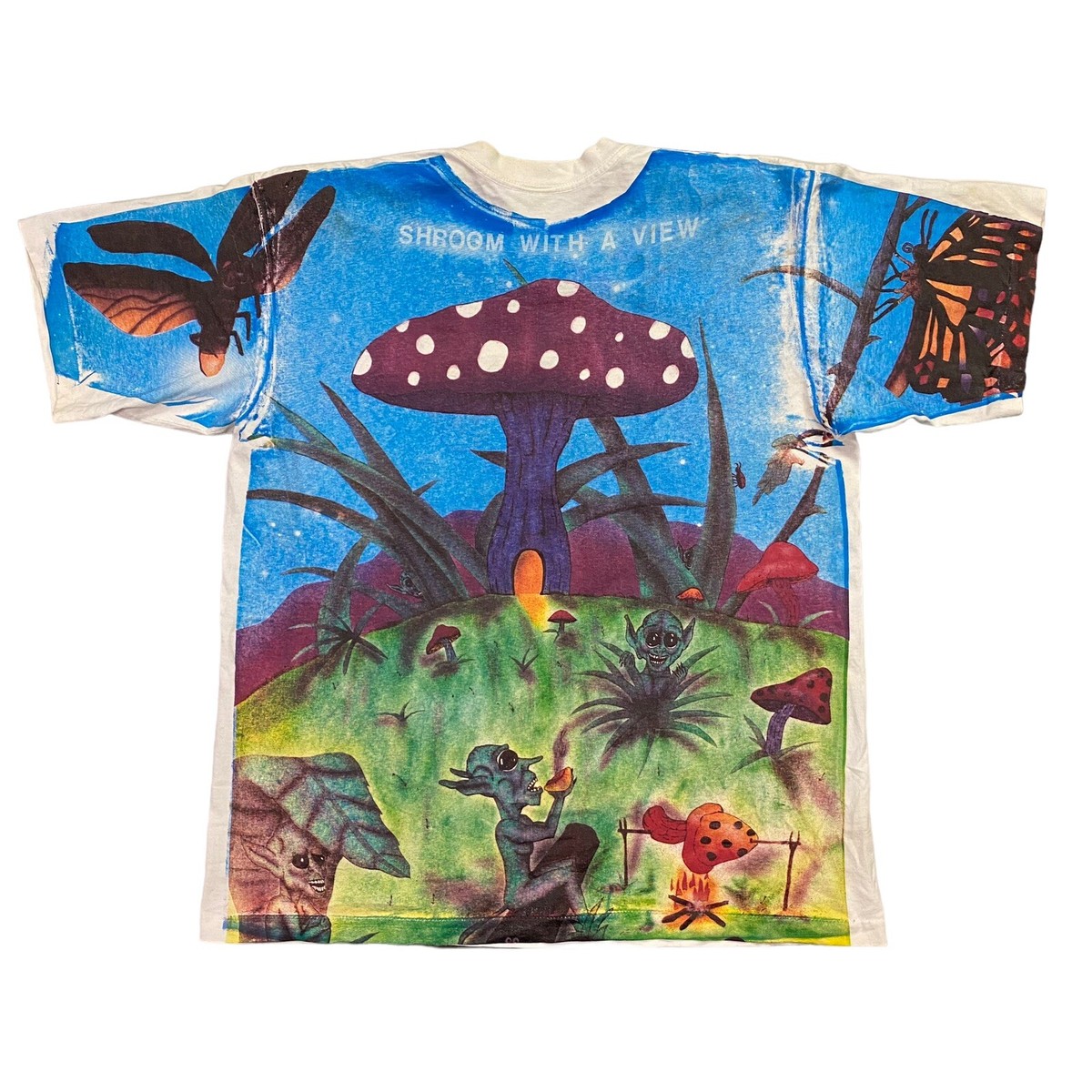 Vintage SHROOMARAMA All Over Print Festival T-Shirt Adult Size XL 