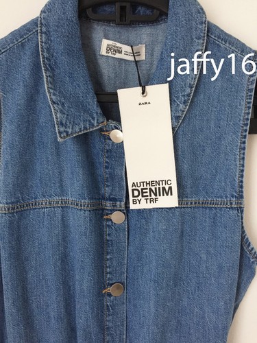 ZARA NEW WOMAN AUTHENTIC DENIM SHIRT DRESS TIED BELT MIDI BLUE XS-L 4365/011 - Picture 3 of 5