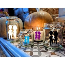 Aladdin and Princess Candle Small Medium Large Wax Fill Wedding Favours Favor