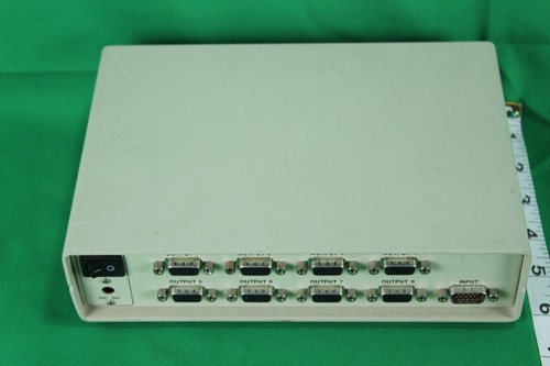 USED 8 PORT VGA MULTIPLIER DISPLAY UP TO 8 VGA MONTIORS SIMULTANEOUSLY DC 9V IN - Picture 5 of 6