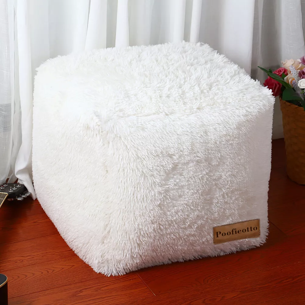 Fur pouf stool new arrivals