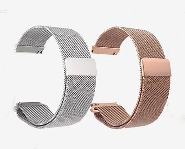 16mm Milanese Stainless Steel Metal Magnetic Strap Watch Band For