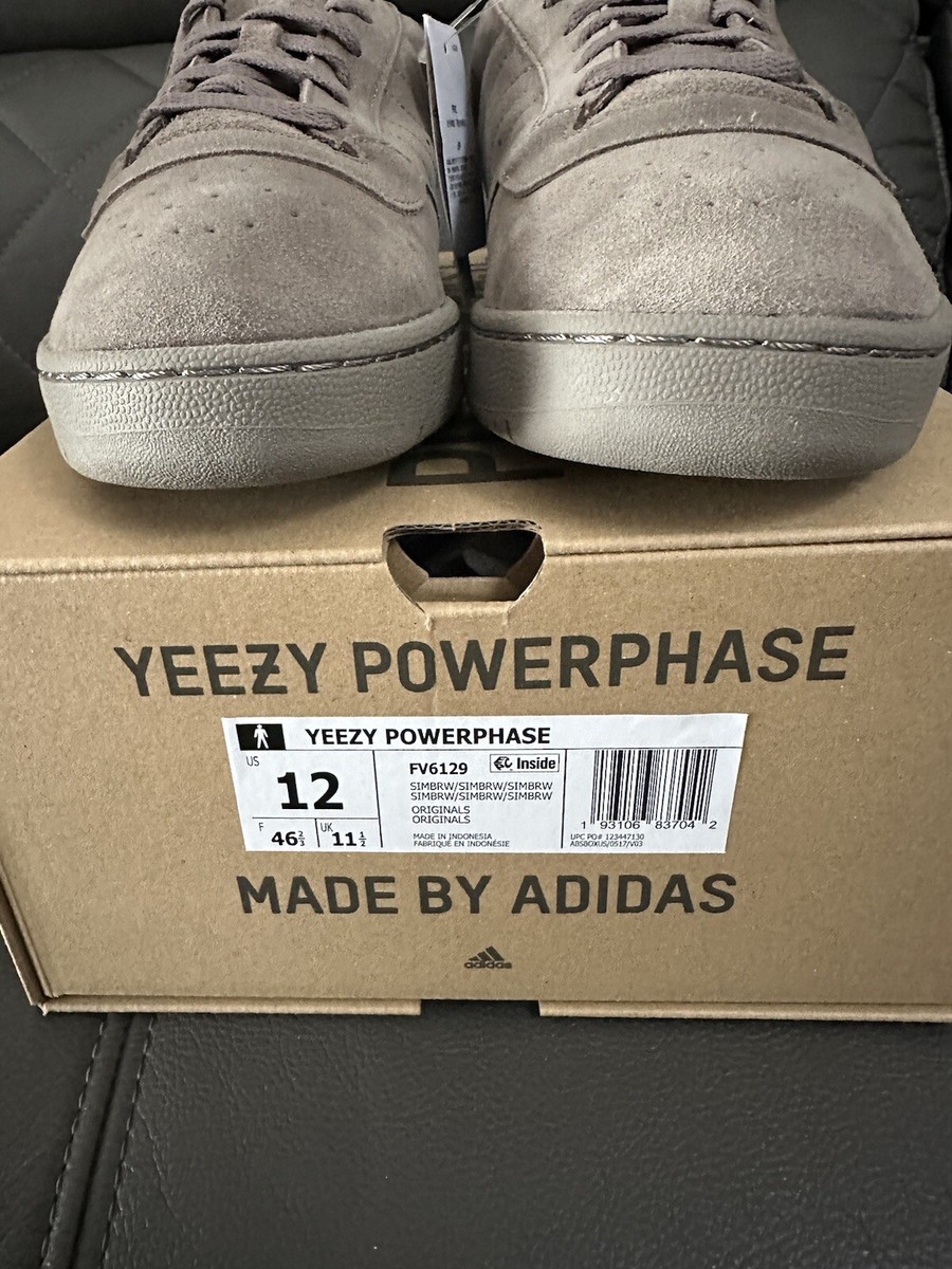 Size 12 - adidas Yeezy PowerPhase Simple Brown [FV6129] Sneakers