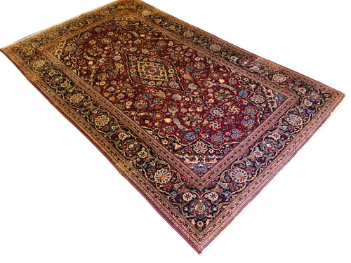 Handgeknüpfter Perser Keshan Orientteppich 220x133cm - Bild 4 von 24