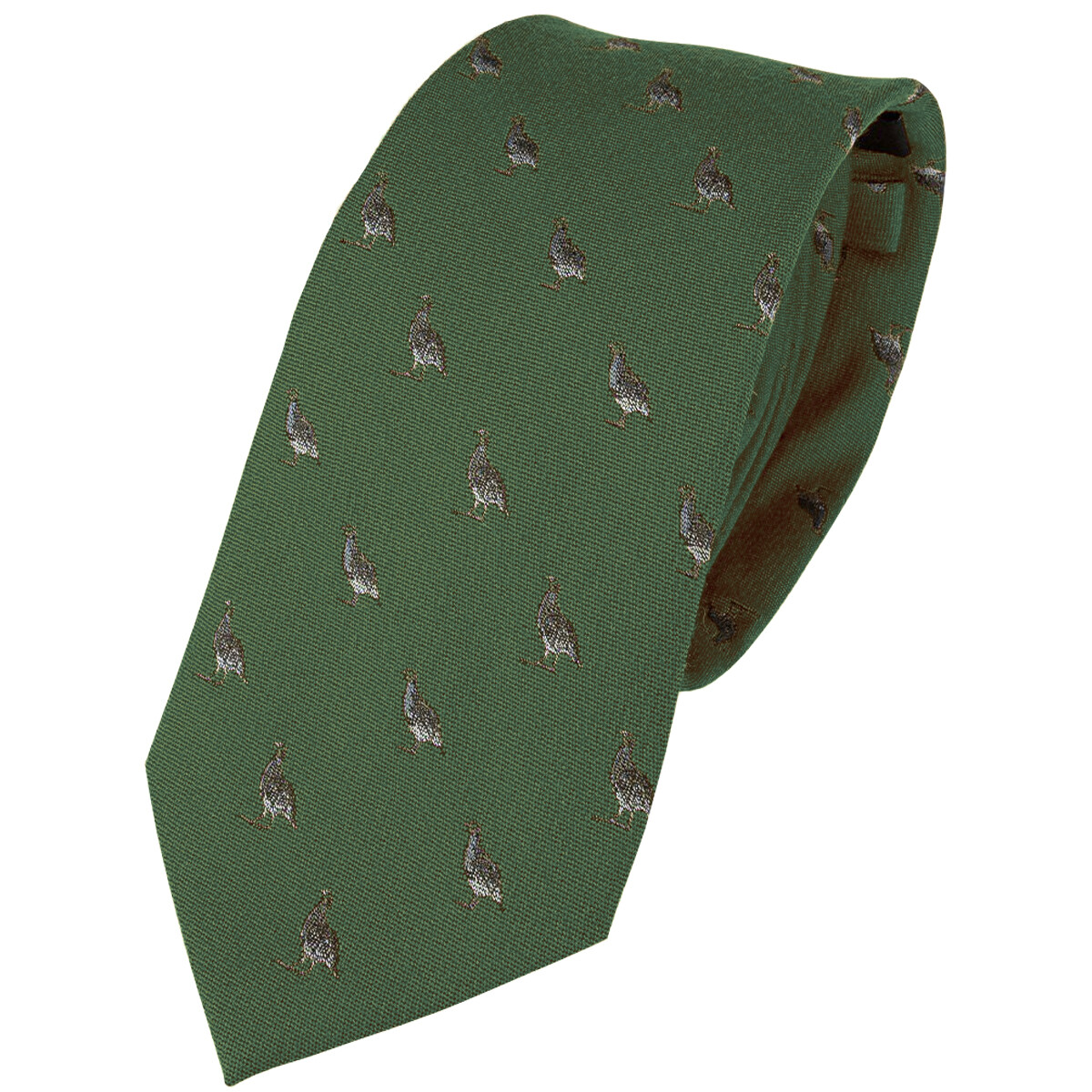 Jack Pyke Cravatta Di Seta Partridge Caccia Formale Nazione Cravatta Collo Verde