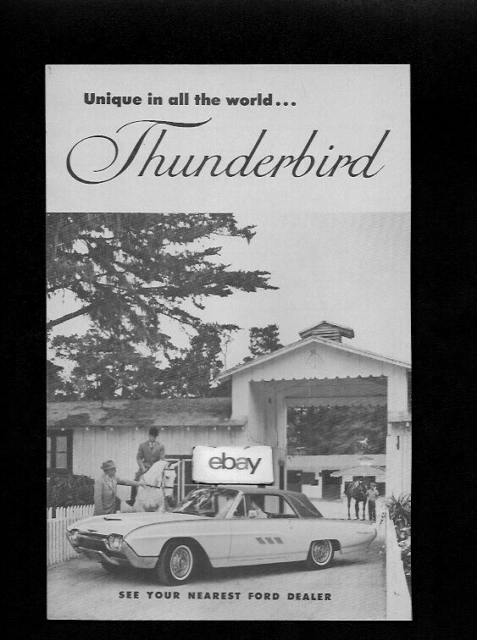 FORD THUNDERBIRD FOR 1963 LANDAU UNIQUE IN ALL THE THE WORLD HORSEY SET AD