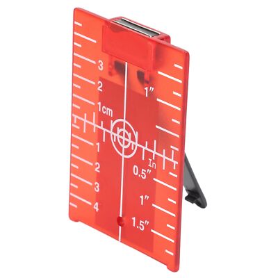 Leveling Target Magnetic Floor Target Card Plate W/Inch Metric