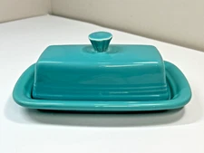 New Fiestaware Turquoise XL Covered Butter Dish FIESTA 8"x5" HLC Aqua Teal