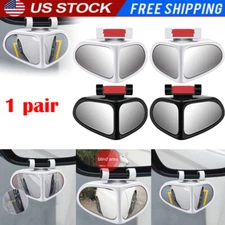 1 Pair Blind Spot Mirror Auto 360° Wide Angle Convex Rear Side View Car SUV