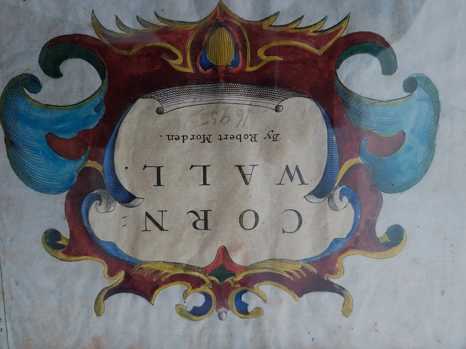 17th Century Map Of Cornwall By Robert Morden - Image 2 of 3