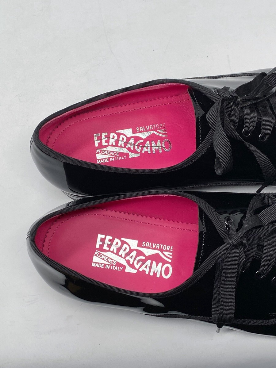 Ferragamo Magic Patent Leather Derby Shoes size 10 | eBay display picture 1