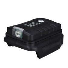 For Makita 18V Li-on Battery with LED Light Dual USB Battery Converter Adapter