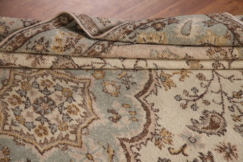 Handmade Wool Anatolian Distressed Area Rug 5x9 Vintage Carpet - Picture 17 of 21