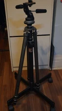 Vintage Gitzo Reporter Performance Gilux Tripod With Track Wheels.