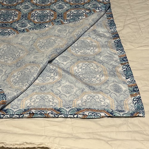 Nicole Miller Home Table Cloth Floral pattern NWOT Indoor Outdoor 102 x 120 - Picture 4 of 6