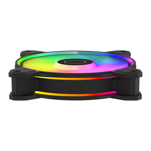 120mm Cooler Master MasterFan MF120 Halo2, 7 Blade, PWM, Addressable RGB LEDs, S - Picture 4 of 4
