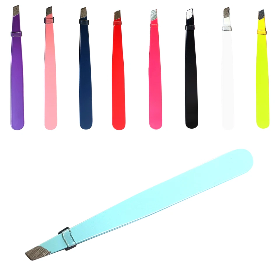 WS ACCESSORIES SINGLE/PAIR Tweezers Eyebrow Hair Remover Slanted Professional Beauty Women UK