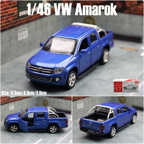 1:46 Diecast Volkswagen Amarok Pickup Metal Car Model Toy Pull Back Door Open - Picture 19 of 21
