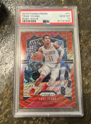 その他 PSA 10 Trae Young Prizm RC Ruby Wave Trae Young 2019-20 Panini Prizm #31 Ruby Red Wave Prizm PSA 10
