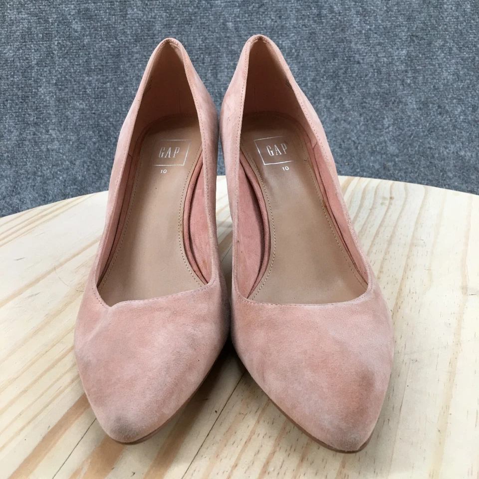Zapatos GAP para mujer 10 zapatos sin cordones rosa gamuza punta informal tacón Foto 4 de 4