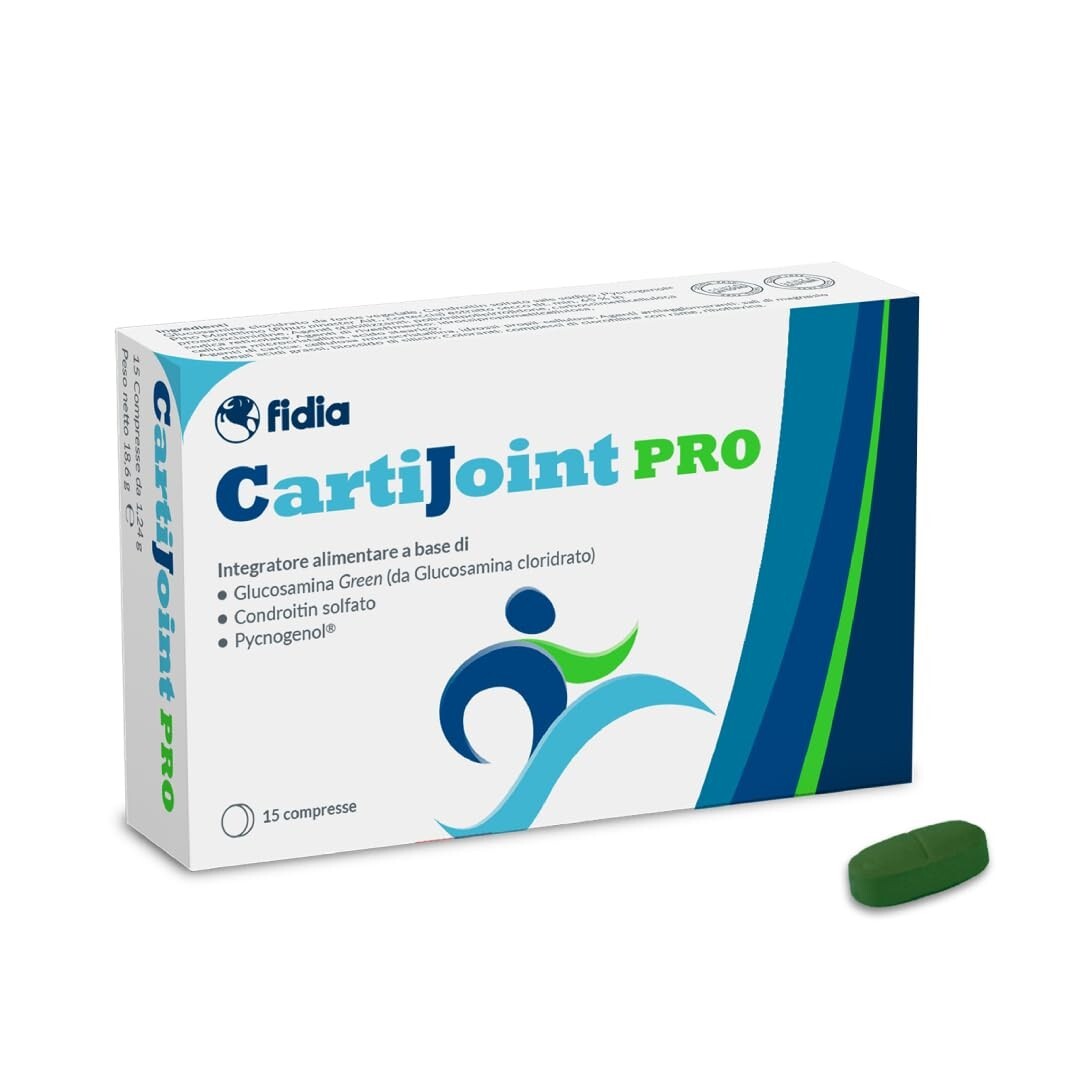 CARTIJOINT PRO 15 CPR INTEGRATORE GLUCOSAMINA GREEN CONDROITINA