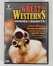 Great Westerns Heroes & Bandits DVD 2010 John Wayne Charles Bronson Cowboy