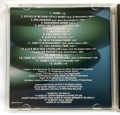 CD) Styles Of Beyond – 2000 Fold, US Press, 048 810 013-2, Album