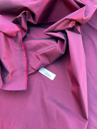FABULOUS QUALITY SILK TAFFETA IRIDESCENT - JAZY RED!!! - Picture 7 of 8