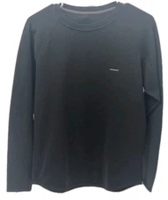 Patagonia Capilene Base Layer Shirt Men's Medium Black Outdoor Hiking Workwear