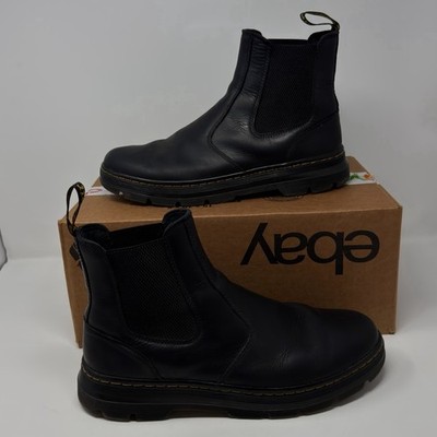 Dr. Martens Embury Chelsea Boots Black Leather Elastic Gore Men s Size 12
