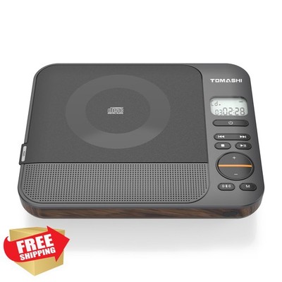 TOMASHI CD Player Portable Bluetooth Retro USB Stereo Rechargeable LCD Remote