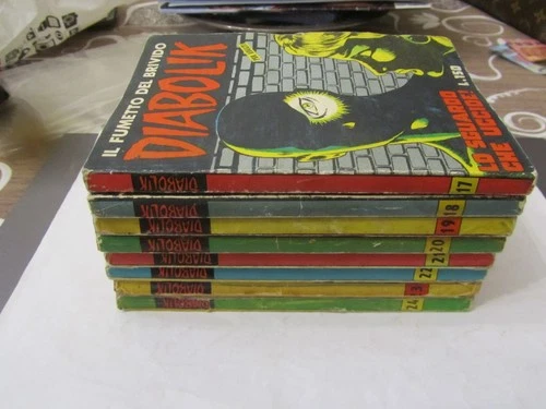 ORIGINAL DIABOLIK COMPLETE SEQUENCE COLLECTION FIRST SERIES NO. 17 TO NO. 24