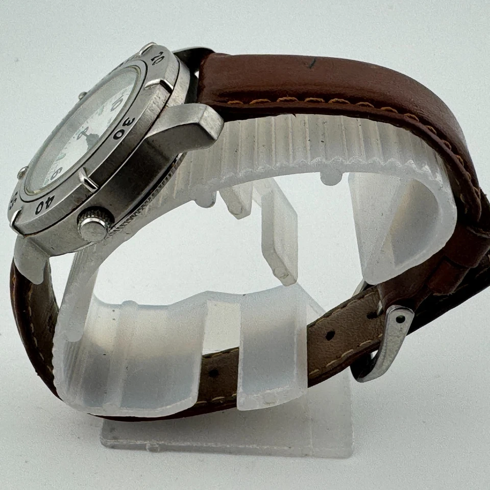 Victorinox Swiss Quartz Watch Women 100m Silver Steel Rotating Bezel New Battery - Image 4 of 4