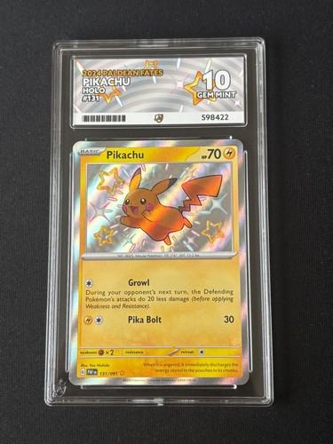 Pikachu graded ACE 10 for sale on eBay