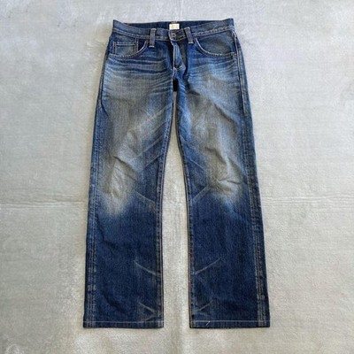 VTG EDWIN 414XV Fade Straight Denim Jeans Mens Size 30 Made in Japan Y2K Grunge