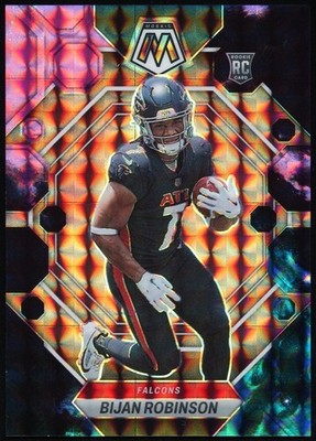 BIJAN ROBINSON 2023 Panini Mosaic Choice Prizm Nebula RC 1/1!