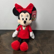 Disney CHRISTMAS HOLIDAY WINTER MINNIE MOUSE Plush Stuffed Animal Toy Brand New